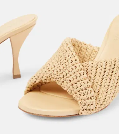 Bottega Veneta Blink 80 crochet raffia mules | Thumbnail 5