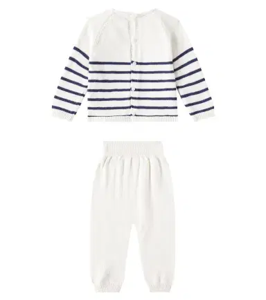 La Coqueta Baby Monda cotton sweater and pants set | Thumbnail 2