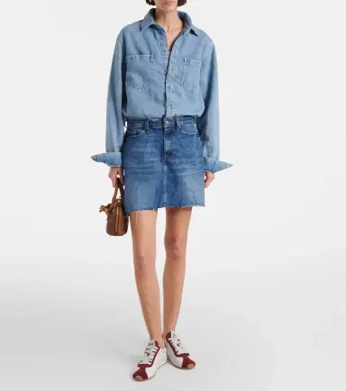 7 For All Mankind Denim minidress | Thumbnail 5