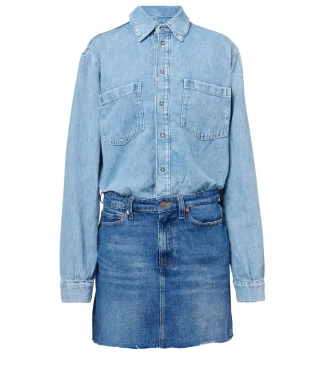 7 For All Mankind Denim minidress