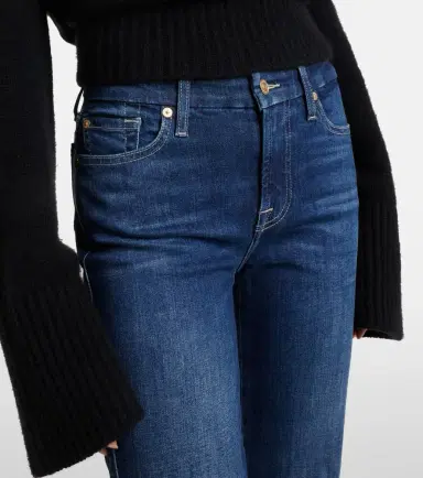 7 For All Mankind Kimmie high-rise straight jeans | Thumbnail 3