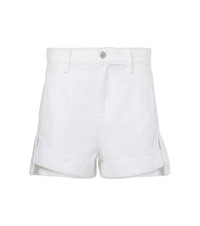 7 For All Mankind High-rise denim shorts