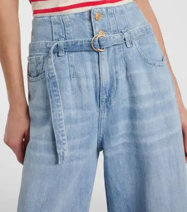 7 For All Mankind Phoenix belted high-rise wide-leg jeans | Thumbnail 2