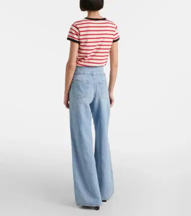 7 For All Mankind Phoenix belted high-rise wide-leg jeans | Thumbnail 4