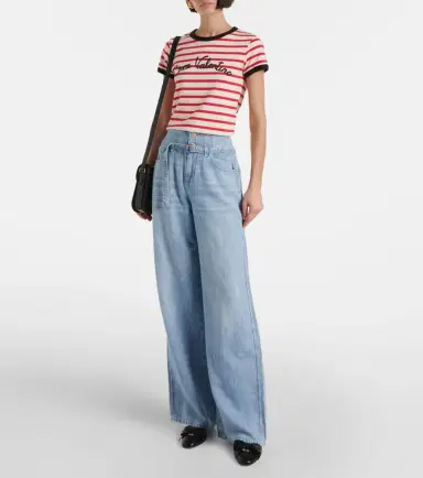 7 For All Mankind Phoenix belted high-rise wide-leg jeans | Thumbnail 5