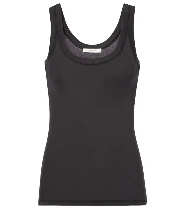 Lemaire Cotton jersey tank top