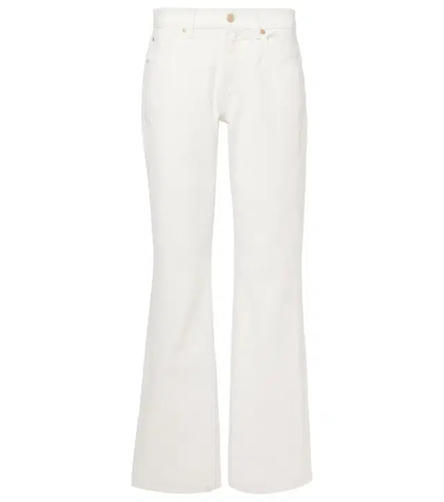7 For All Mankind Tess cotton and hemp straight pants