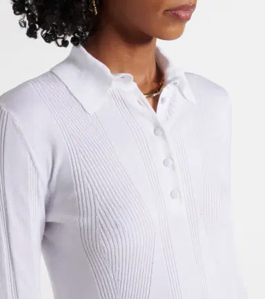 Dries Van Noten Touria cotton polo sweater | Thumbnail 2