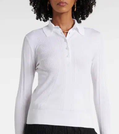 Dries Van Noten Touria cotton polo sweater | Thumbnail 5