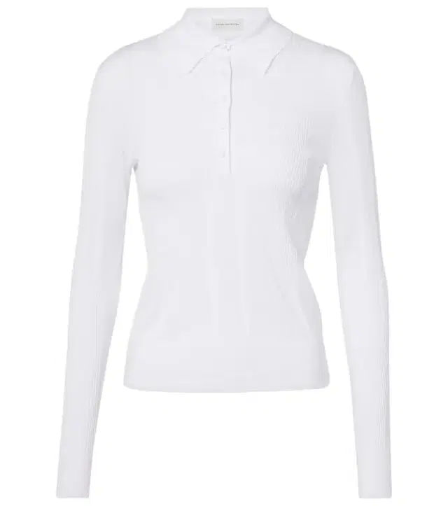 Dries Van Noten Touria cotton polo sweater