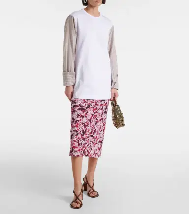 Dries Van Noten Deconstructed cotton-blend T-shirt | Thumbnail 2