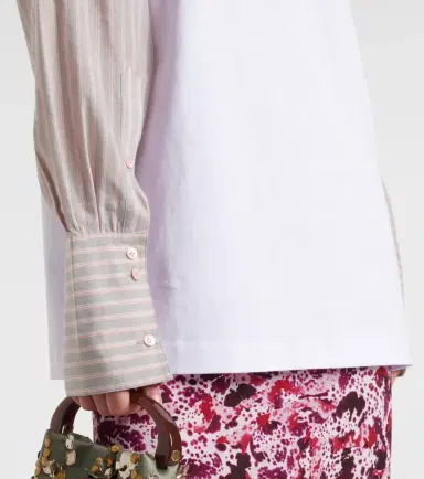 Dries Van Noten Deconstructed cotton-blend T-shirt | Thumbnail 3