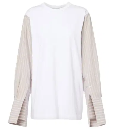Dries Van Noten Deconstructed cotton-blend T-shirt | Thumbnail 1
