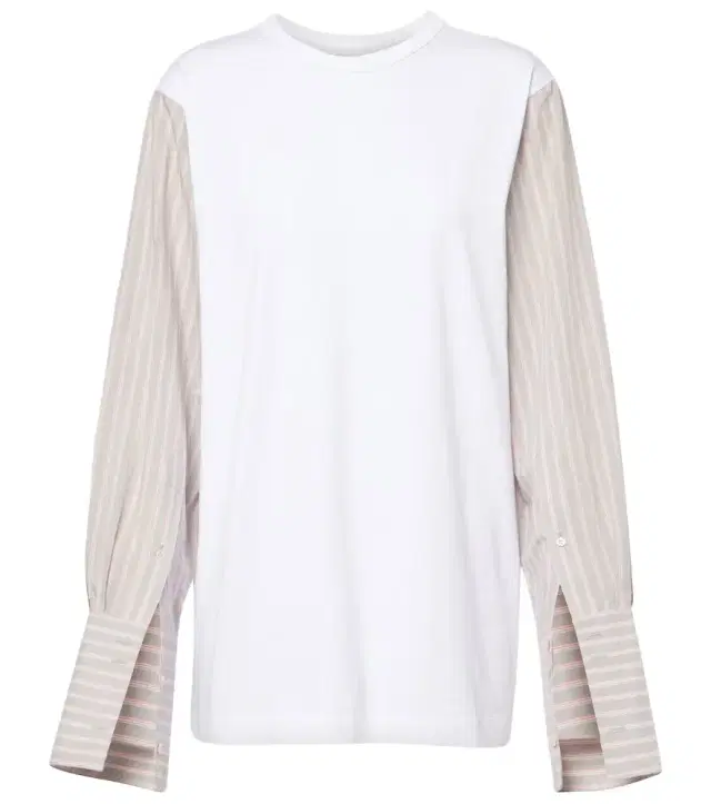 Dries Van Noten Deconstructed cotton-blend T-shirt