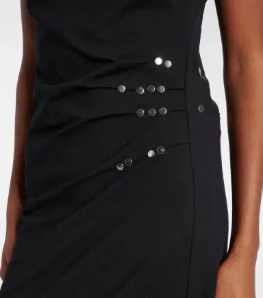 Dries Van Noten Gathered embellished jersey midi dress | Thumbnail 3