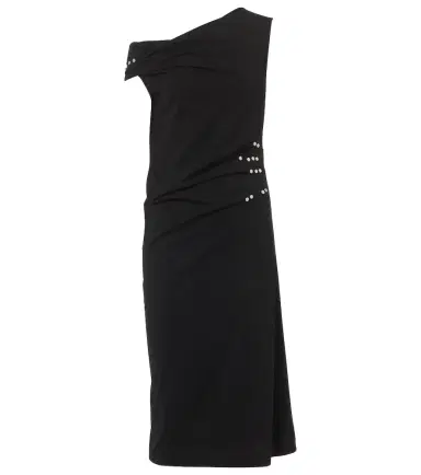 Dries Van Noten Gathered embellished jersey midi dress | Thumbnail 1