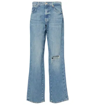 7 For All Mankind Tess distressed wide-leg jeans | Thumbnail 1 7 For All Mankind Tess distressed wide-leg jeans | Thumbnail 1