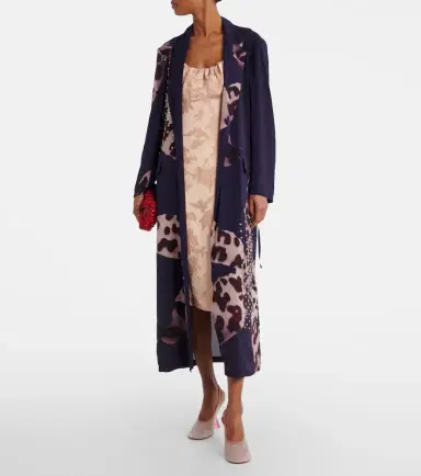 Dries Van Noten Printed embellished wrap dress | Thumbnail 2