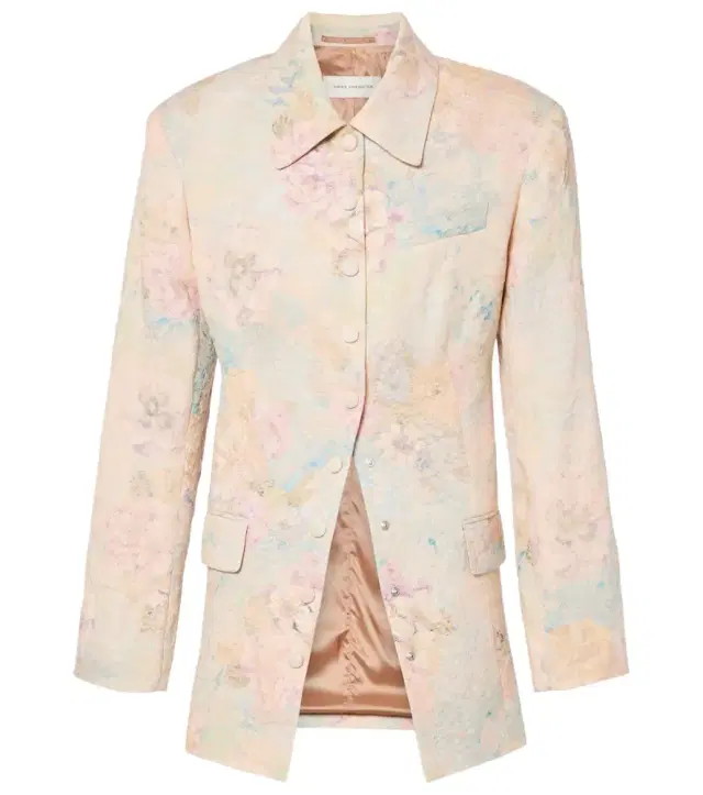Dries Van Noten Floral linen-blend jacquard blazer