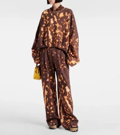 Dries Van Noten Printed gathered cotton sweatshirt | Thumbnail 5