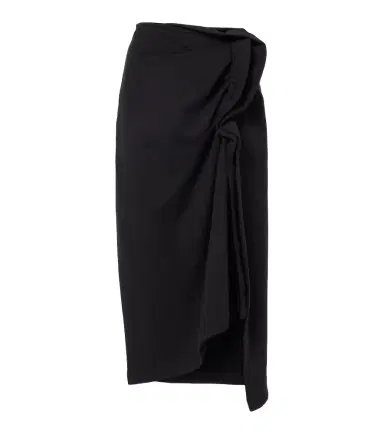 Dries Van Noten Draped asymmetric jersey midi skirt | Thumbnail 1