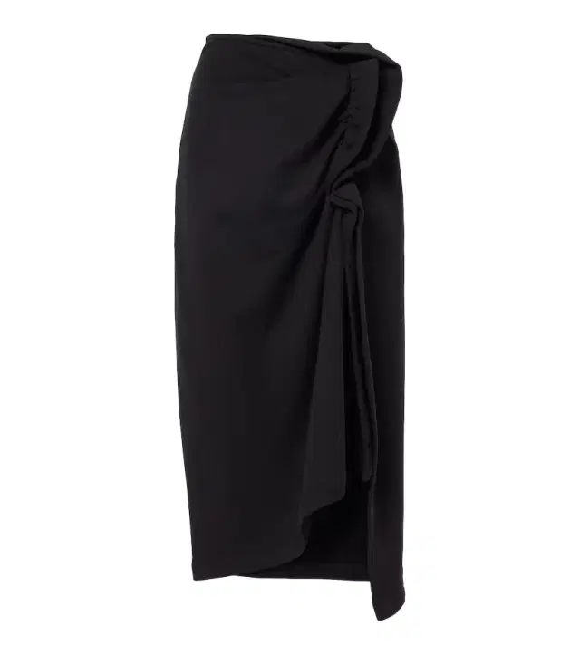 Dries Van Noten Draped asymmetric jersey midi skirt