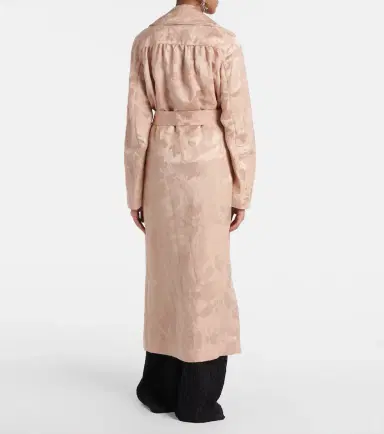 Dries Van Noten Floral linen-blend jacquard coat | Thumbnail 2