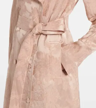 Dries Van Noten Floral linen-blend jacquard coat | Thumbnail 3