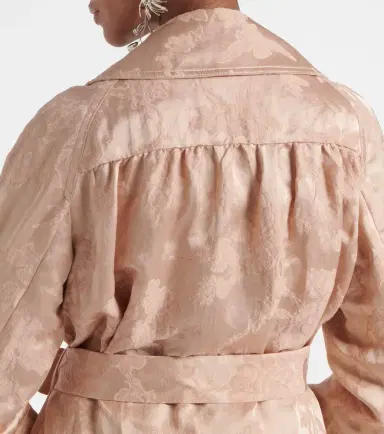 Dries Van Noten Floral linen-blend jacquard coat | Thumbnail 6
