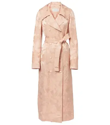 Dries Van Noten Floral linen-blend jacquard coat | Thumbnail 1