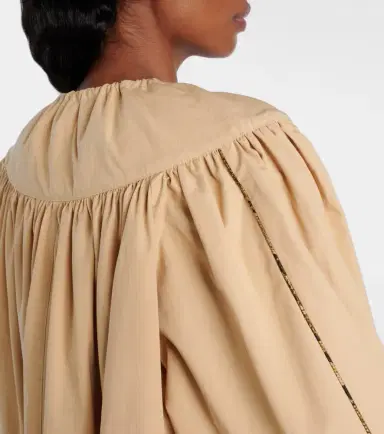 Dries Van Noten Gathered cotton poplin coat | Thumbnail 3