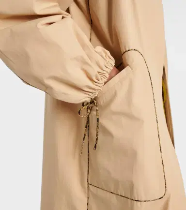 Dries Van Noten Gathered cotton poplin coat | Thumbnail 5