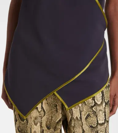 Dries Van Noten Crêpe satin wrap top | Thumbnail 4