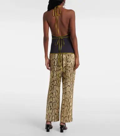 Dries Van Noten Crêpe satin wrap top | Thumbnail 5