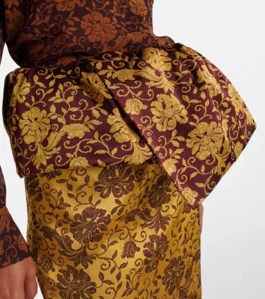 Dries Van Noten Floral ruffled midi skirt | Thumbnail 3