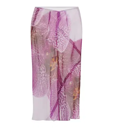 Dries Van Noten Printed silk midi skirt | Thumbnail 1