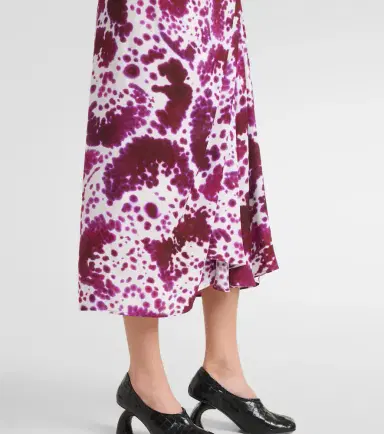 Dries Van Noten Gathered midi skirt | Thumbnail 3