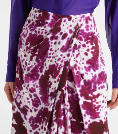 Dries Van Noten Gathered midi skirt | Thumbnail 5