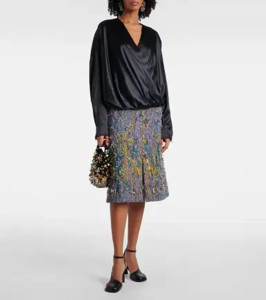 Dries Van Noten Silk-blend satin blouse | Thumbnail 2