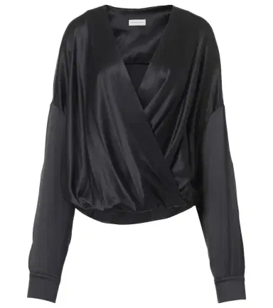 Dries Van Noten Silk-blend satin blouse | Thumbnail 1