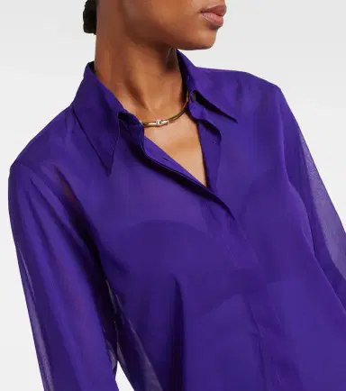 Dries Van Noten Silk-blend shirt | Thumbnail 2