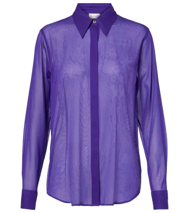 Dries Van Noten Silk-blend shirt