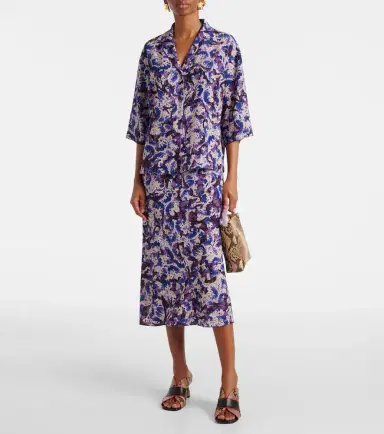 Dries Van Noten Floral pencil skirt | Thumbnail 4