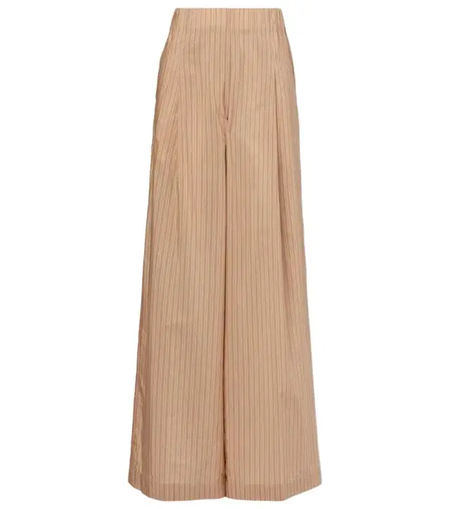 Dries Van Noten Striped cotton-blend palazzo pants