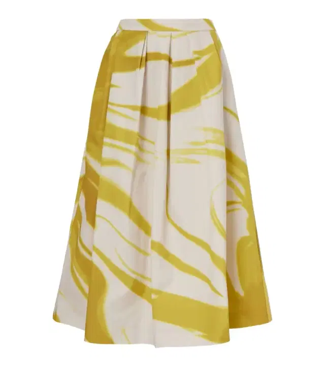 Dries Van Noten Printed cotton midi skirt