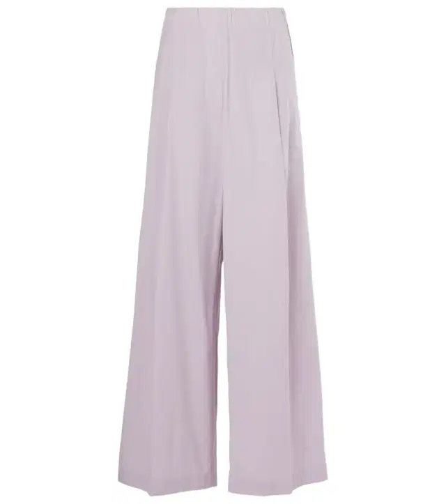 Dries Van Noten High-rise cotton wide-leg pants