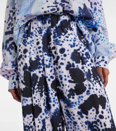 Dries Van Noten Printed high-rise wide-leg pants | Thumbnail 2