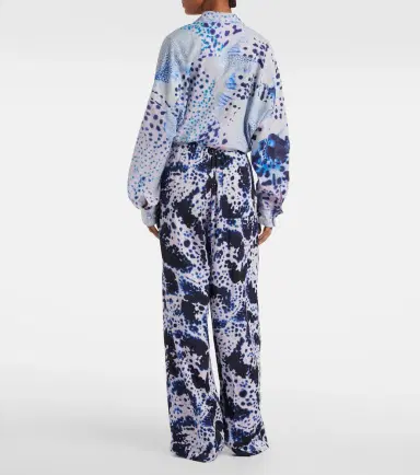 Dries Van Noten Printed high-rise wide-leg pants | Thumbnail 3