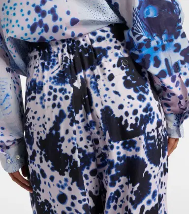 Dries Van Noten Printed high-rise wide-leg pants | Thumbnail 4