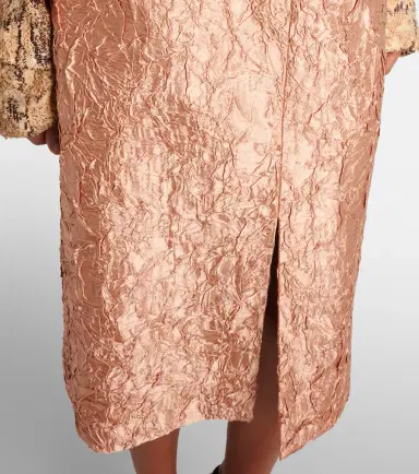 Dries Van Noten Lamé midi skirt | Thumbnail 3
